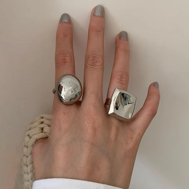 Plated Dome Wide Ring